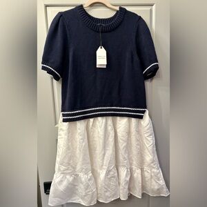 English Factory Puff-Sleeve Mini Dress